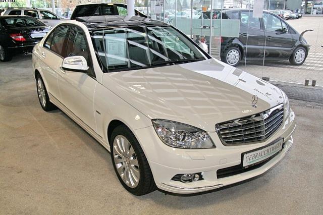 White Mercedes-Benz luxury sedan